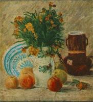 Gogh, Vincent van - Vase with Flowers, Coffeepot and Fruit